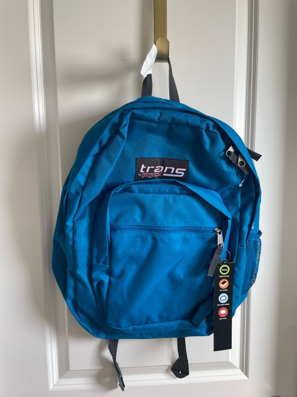 Jansport Teal Backpack with Front Pocket